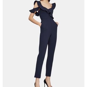 BCBG Ruffle Sleeve Jumpsuit
